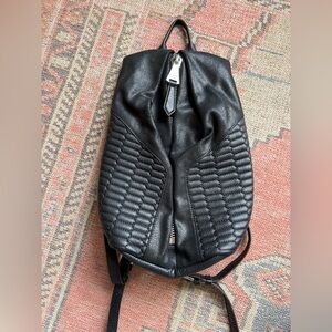 Aimee Kestenberg Black Leather Backpack